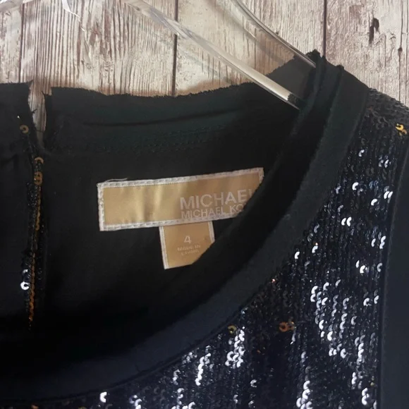 Michael Kors Sequin Contrast Shift Dress - Picture 2 of 5